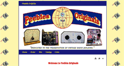 Desktop Screenshot of peeblesoriginals.com